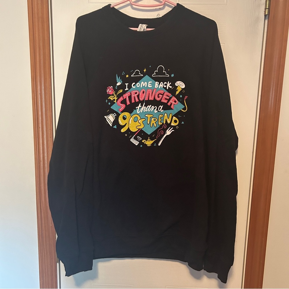 Disney Taylor Swift 90s Trend Black Sweatshirt